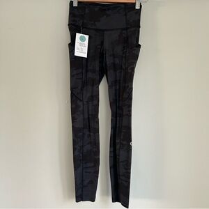 Lululemon Fast & Free Leg Pockets Tight II *Non-Reflective Nulux Leggings Size 2